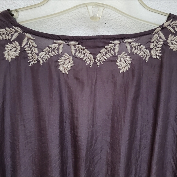 Bohemian Chic Peasant Top by METROPARK w/ Butterfly Style Flowy Sleeves Size S - Picture 7 of 8
